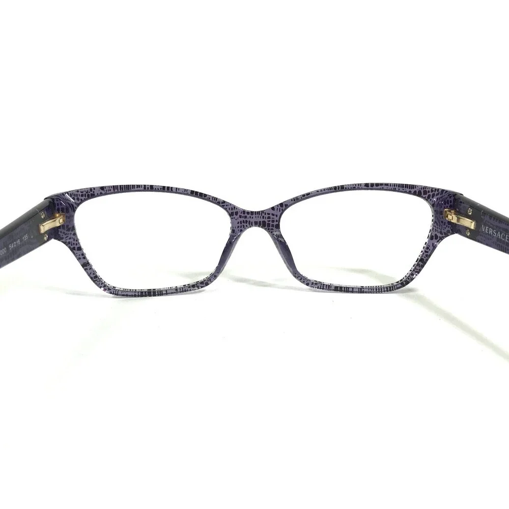 Versace Eyeglasses Frames MOD.3172 5000 Clear Speckled Purple Medusa 54-16-135